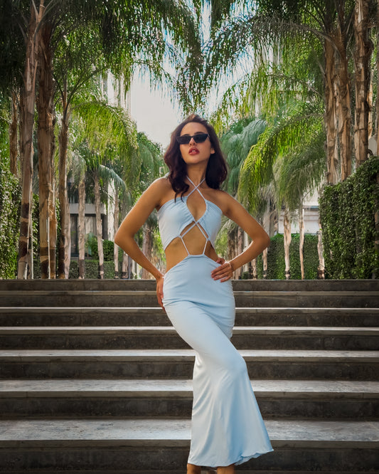 The Kaia Dress- Blue