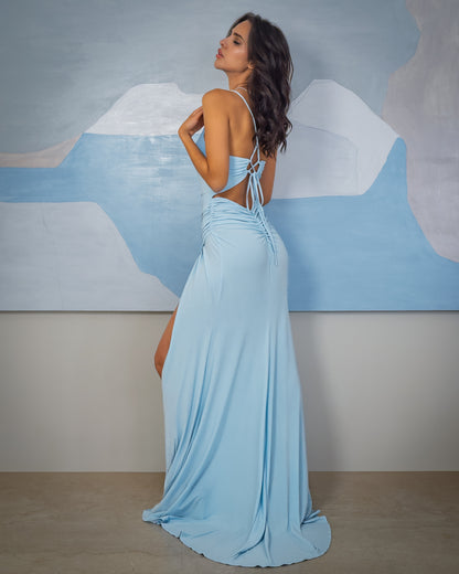 Elana Blue Maxi Dress