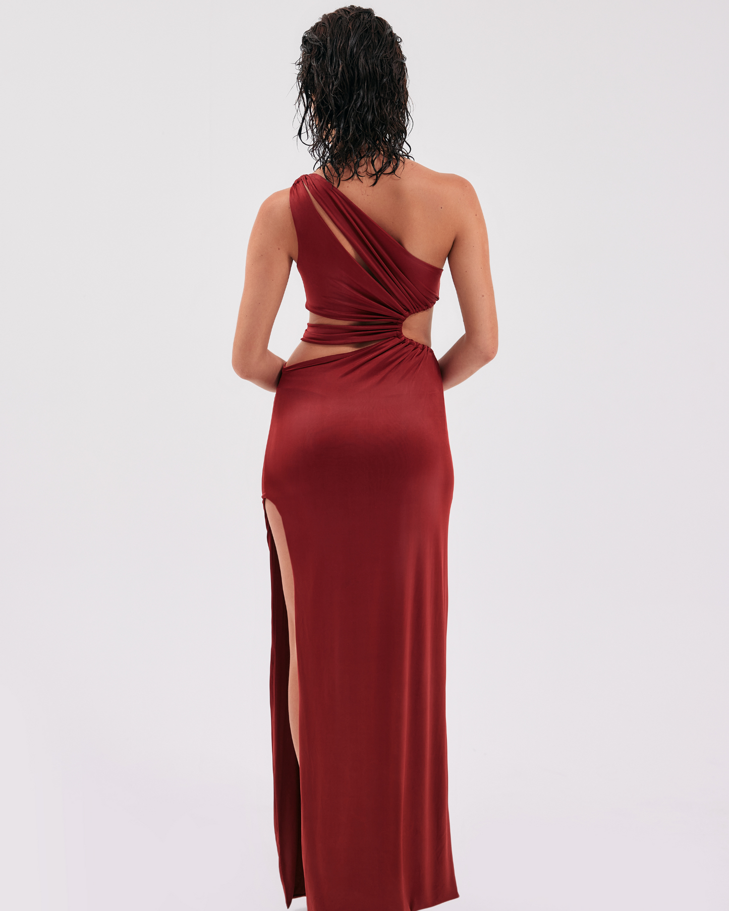 The Bordeaux Cut-Out Dress